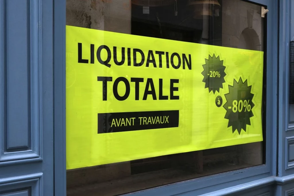 Plus de déclaration préalable pour les ventes en liquidation !